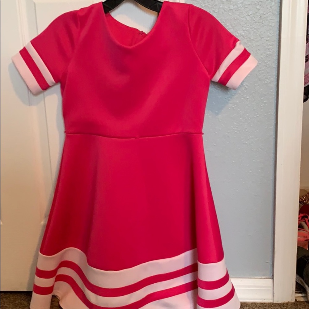 White and pink dress